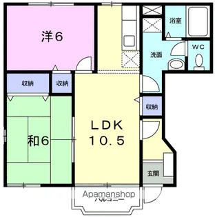ラフィネ21 B【1階】の間取り